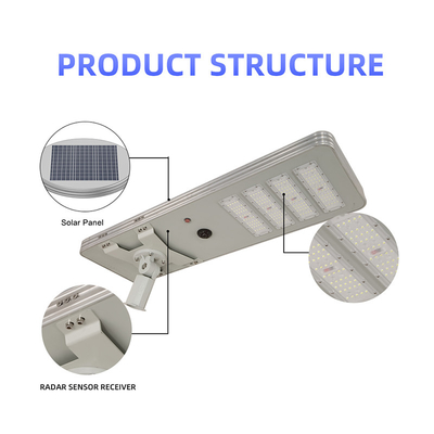 All In One Integrated LED Solar Street Light Replacement Bulb 4 Heads 200W 1085x350x60mm